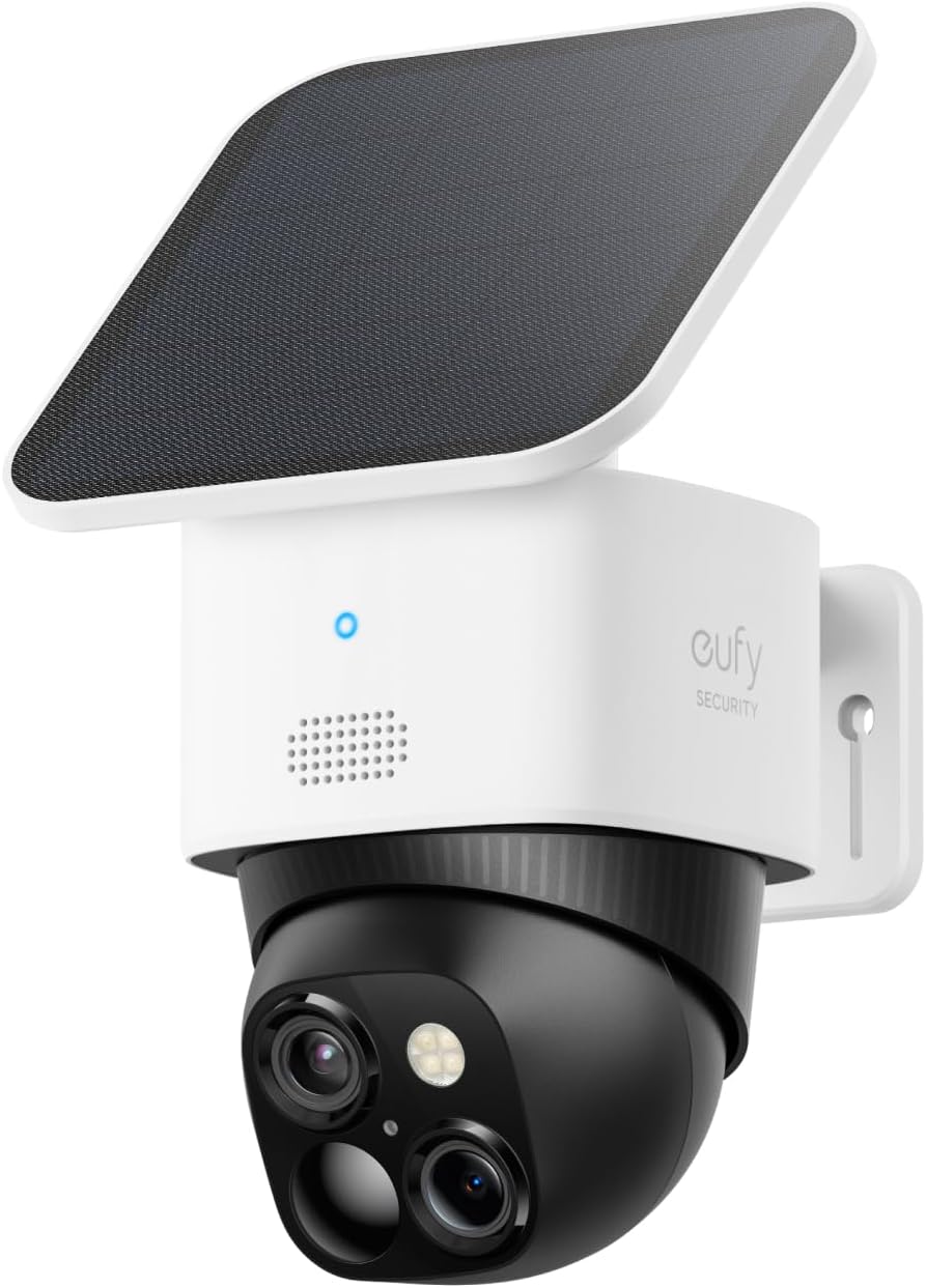 eufy Security SoloCam S340, Solar Security Cameras Wireless Outdoor